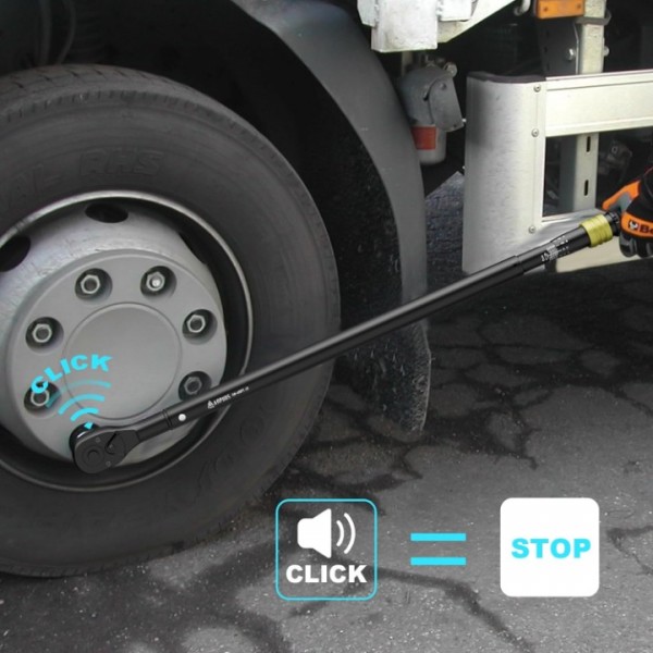 ANPUDS 3/4-Inch Drive Click Torque Wrench, 100-650 Ft-Lb/135.5-880.8 Nm, Dual-Direction Torque Wrench, 48-Tooth Dual Range Scales Torque Wrench with Quick Release Reversible Head for Car, Truck