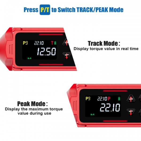 ANPUDS 1/4-inch Drive Digital Torque Wrench, 0.33-22.1Ft.lbs/0.45-30Nm, Adjustable Electronic Torque Wrench Set with ±1% Accuracy, Vibration, Buzzer and LED Flash Notification for Bicycle, Car