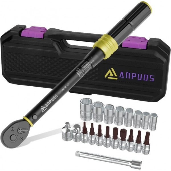 1/4 Torque Wrench, Lightweight Aluminum Material, ...