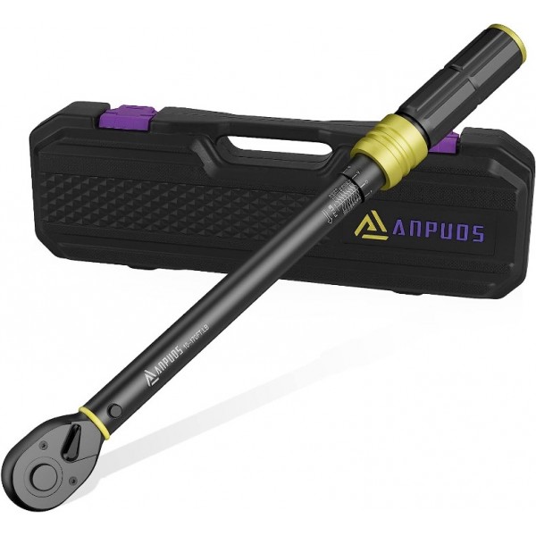 ANPUDS 1/2-Inch Drive Click Torque Wrench, 10-170 ...