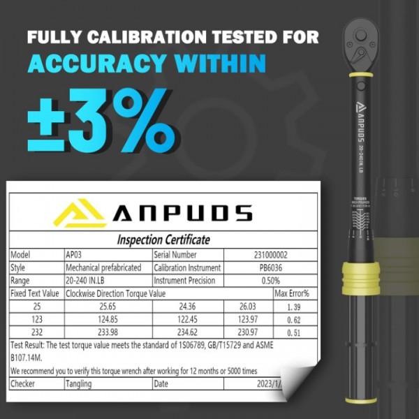 1/4 Torque Wrench, Lightweight Aluminum Material, High Accuracy, Safe and Easy to Use, Dual-Direction with Quick Release, 21 PCS Bike Maintenance Kit and Storage