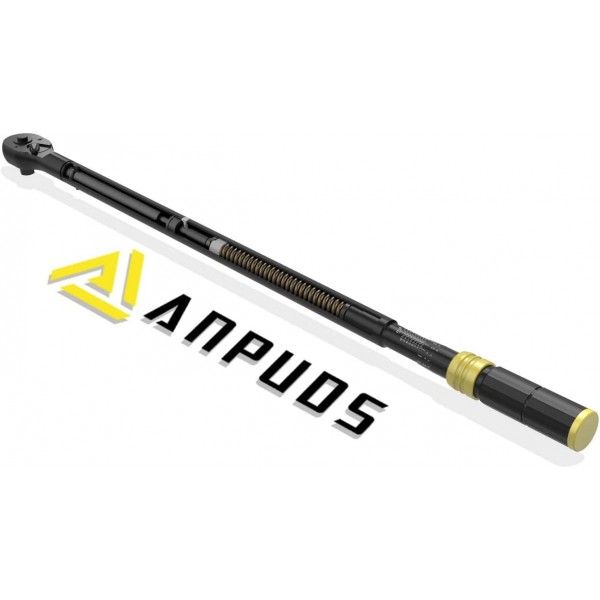 ANPUDS 3/4-Inch Drive Click Torque Wrench, 200-1000 Ft-Lb/271-1355 Nm, Dual-Direction Torque Wrench, 48-Tooth Dual Range Scales Torque Wrench with Quick Release Reversible Head for Car Truck Tractor